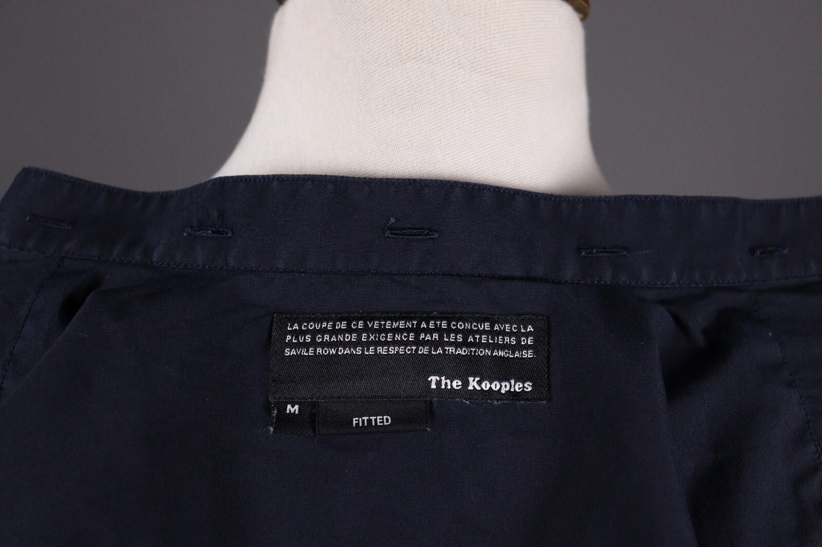 The Kooples The Kooples Fitted Navy Black Long Sleeve Blouse Shirt Size M / US 6-8 / IT 42-44 - 8 Thumbnail