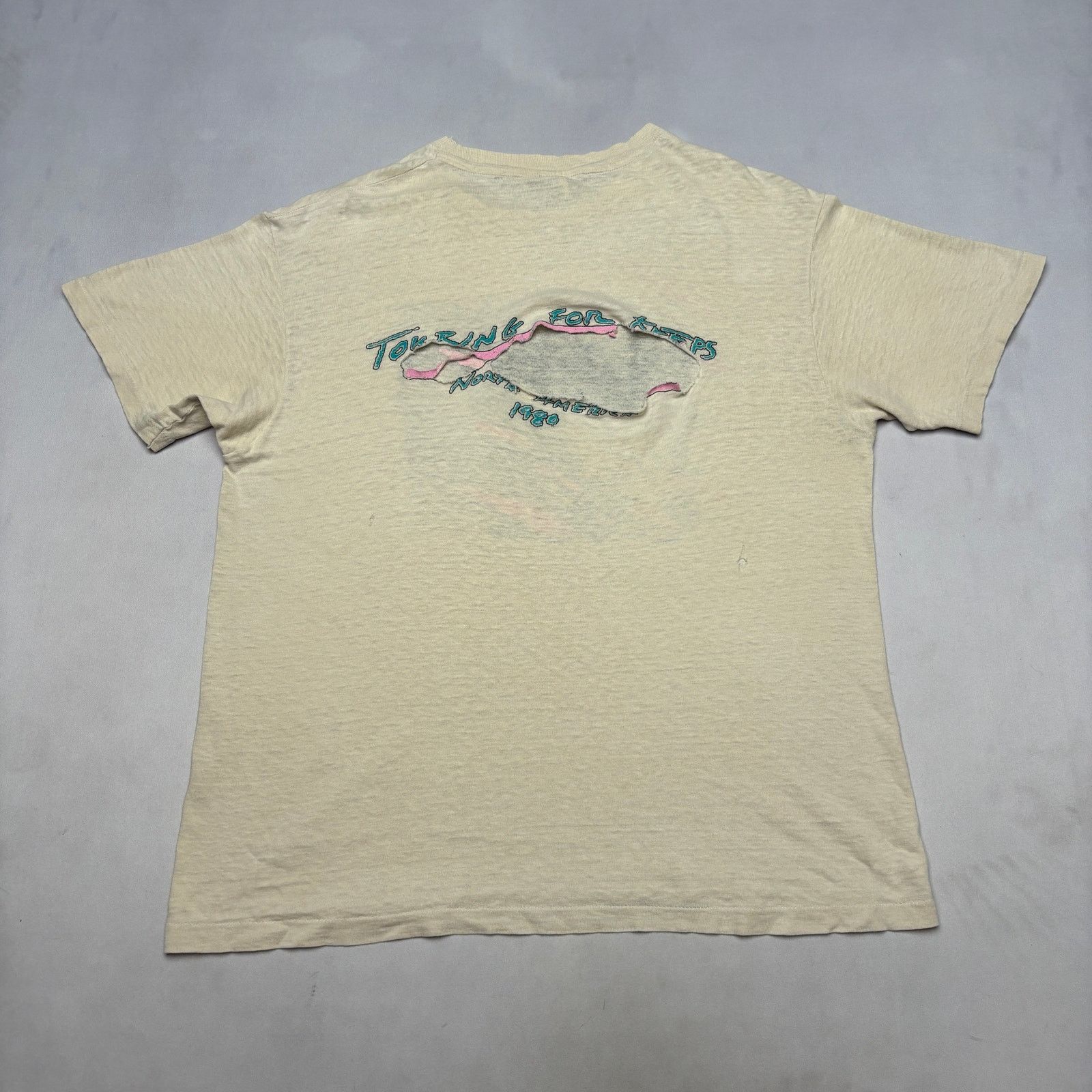Hanes × Vintage Vintage 1980 Eddie Money Touring For Keeps Shirt Men's Large Size US L / EU 52-54 / 3 - 5 Thumbnail