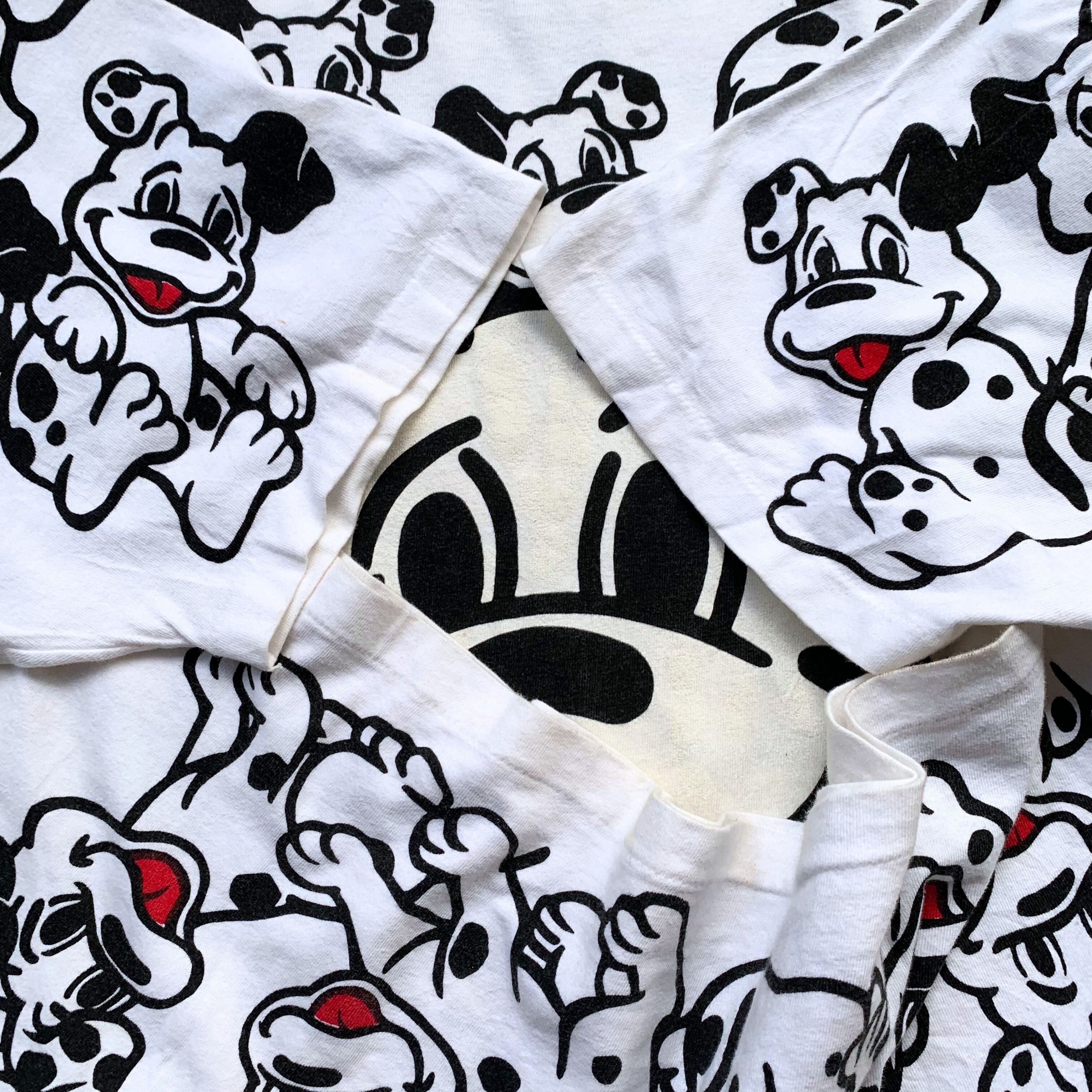 Vintage Vtg Rare 1990s 101 Dalmatian Disney Cartoon AOP Tee Size US XL / EU 56 / 4 - 4 Thumbnail