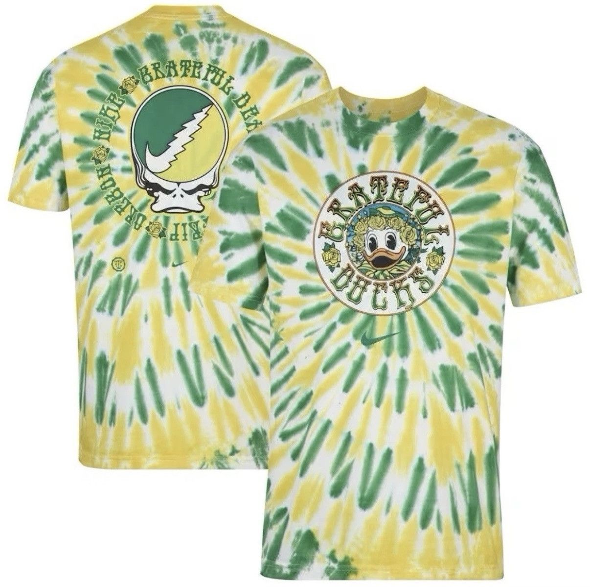 Nike Nike Oregon Ducks Grateful Dead & Roses T-Shirt Men’s Large Size US L / EU 52-54 / 3 - 2 Thumbnail