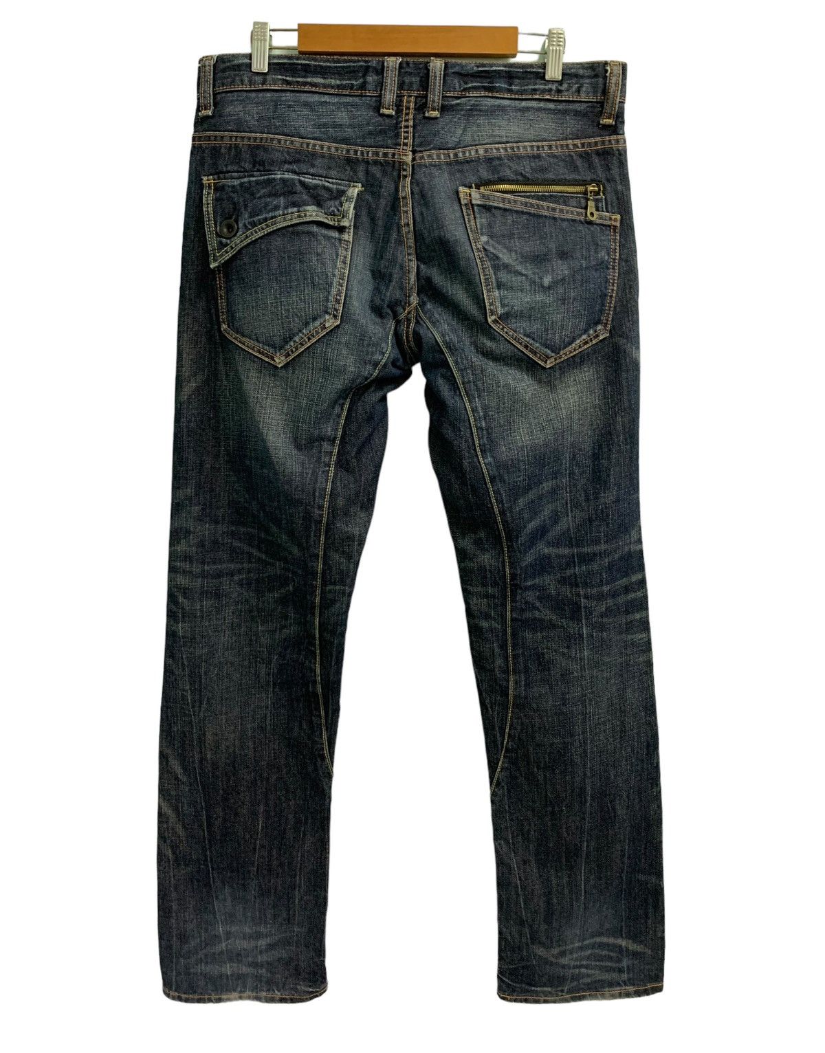 Japanese Brand 🔥Japanese Brand Streetwear UJ Jeans Distressed Jeans Size US 34 / EU 50 - 12 Thumbnail