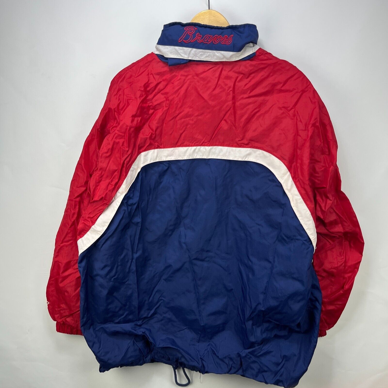 Starter × Vintage Vintage 90s Starter Atlanta Braves Windbreaker Jacket XL Size US XL / EU 56 / 4 - 7 Thumbnail