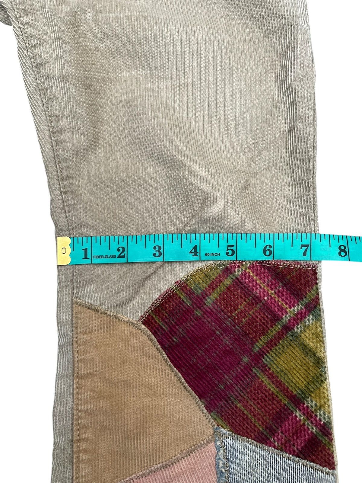 Seditionaries MISS SIXTY Patchwork Corduroy Flare Jeans Size 26" / US 2 / IT 38 - 21 Thumbnail