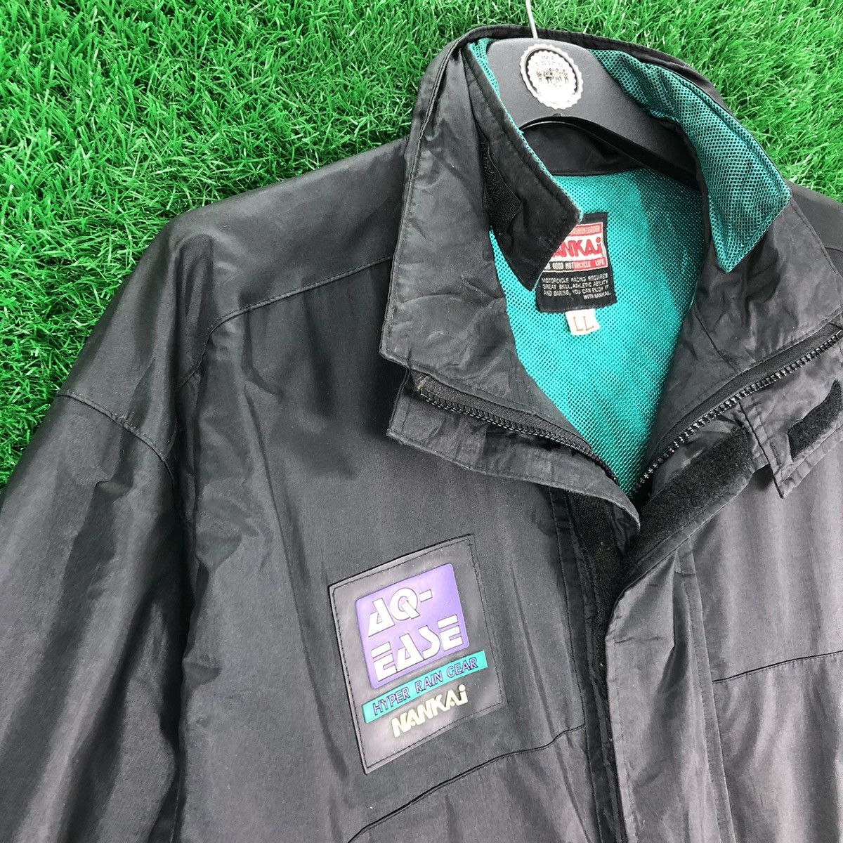 Japanese Brand Vintage 90's Nankai Hyper Rain Gear Nylon Jacket Size US L / EU 52-54 / 3 - 2 Thumbnail