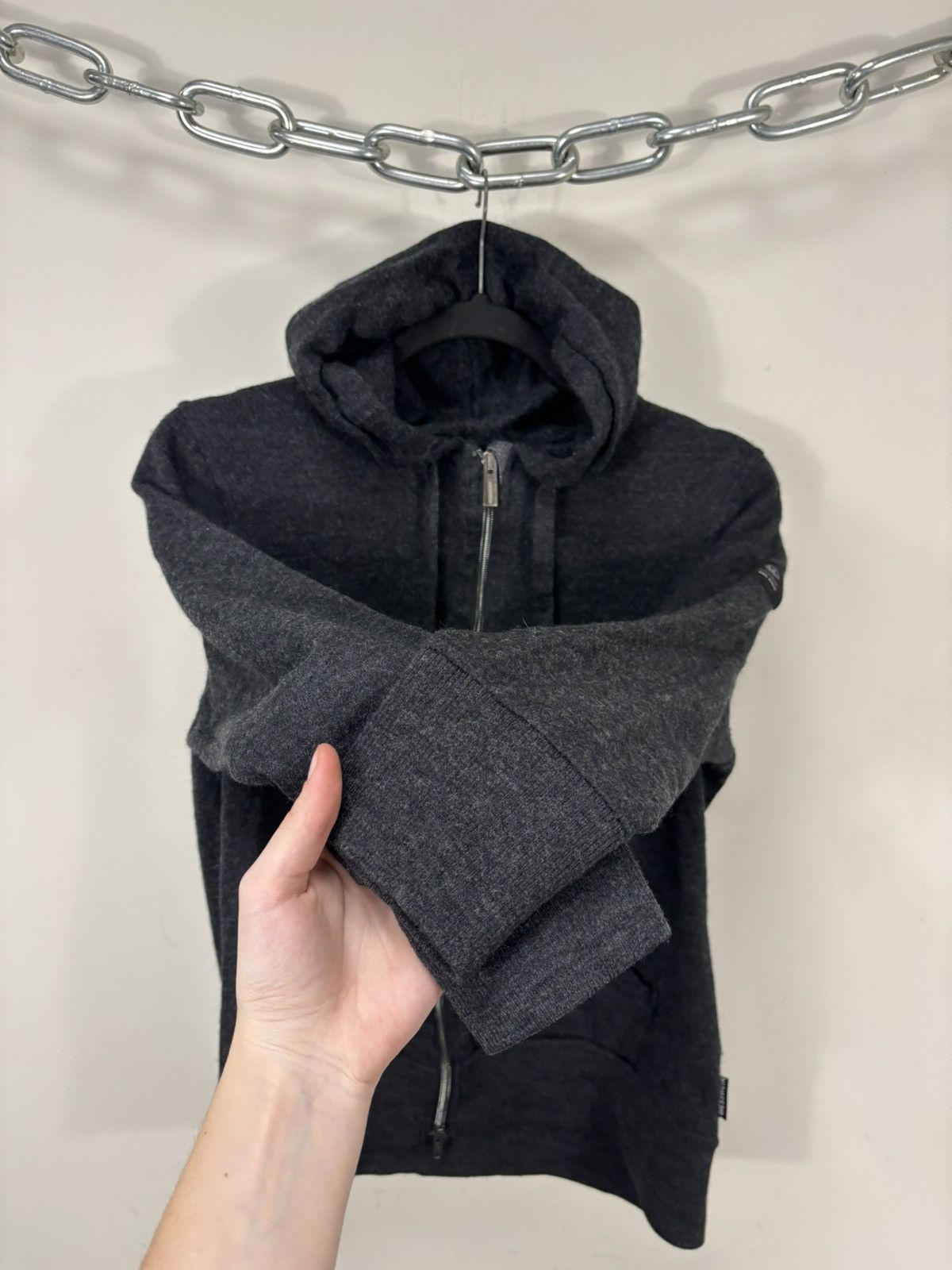 GIESSWEIN Giesswein Austria Women’s Merino Wool Zip Up Hooded Jacket Size XL / US 12-14 / IT 48-50 - 8 Thumbnail