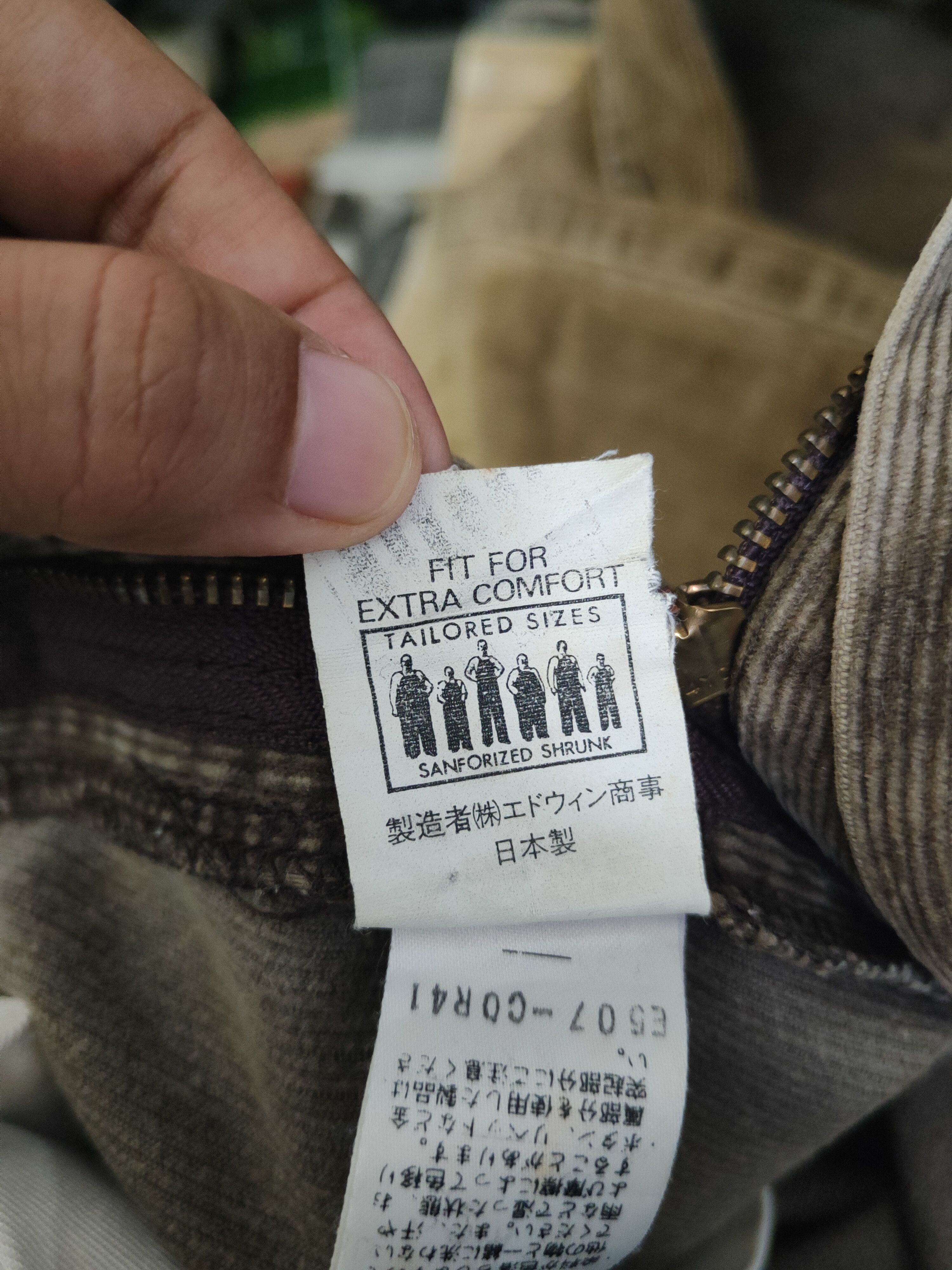 Lee DL Lee Brown Multipocket Corduroy Pants #sp46-257T Size US 31 - 15 Thumbnail