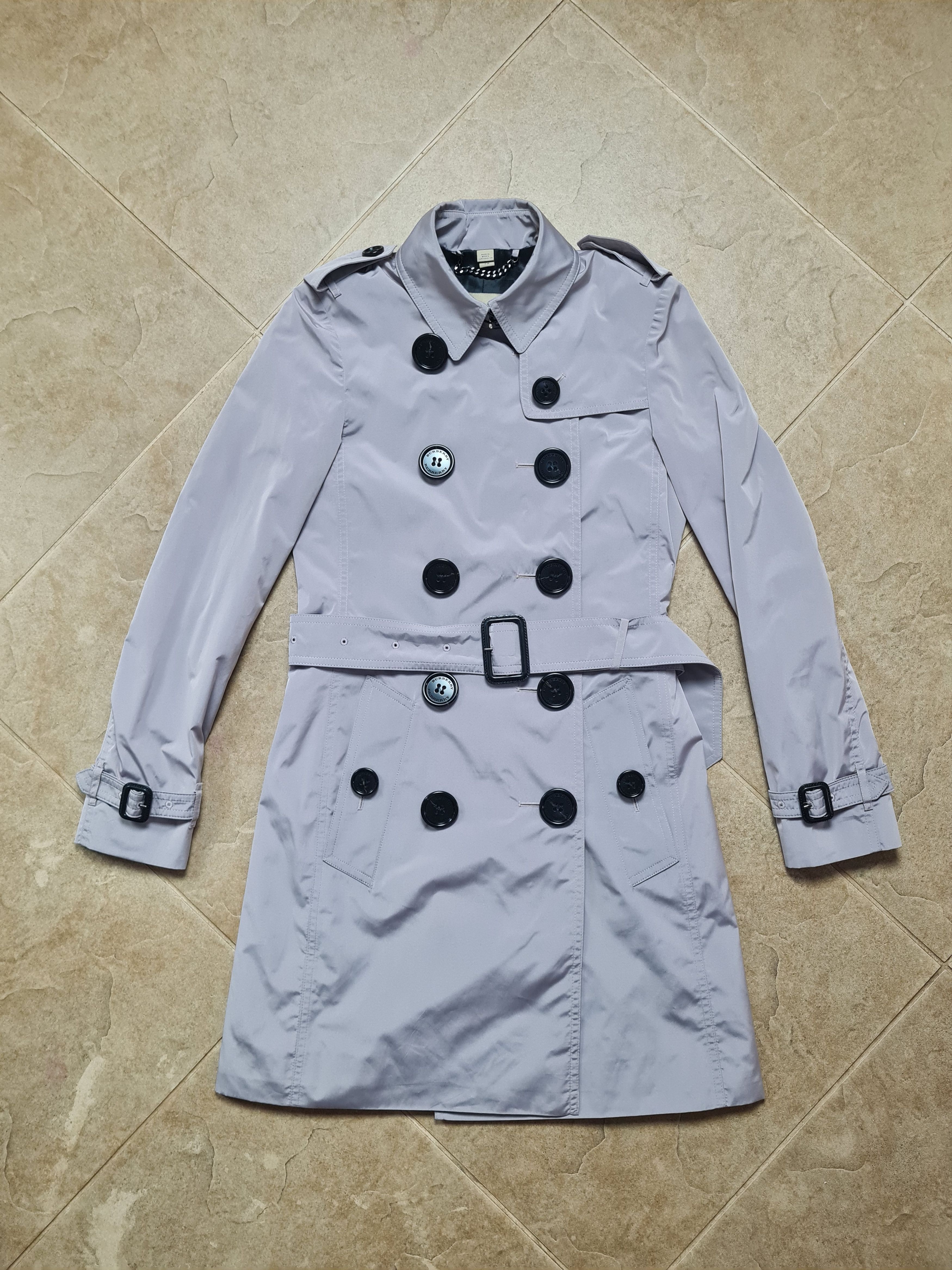 Burberry Burberry Trench Coat Size/S Cotton Blend Nova check Gray Size S / US 4 / IT 40 - 5 Thumbnail