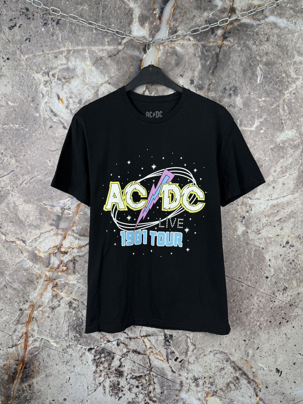 AC/DC × Band Tees × Vintage Men’s AC/DC 1981 Tour T-Shirt Rock Band Size Medium Size US M / EU 48-50 / 2 - 1 Thumbnail