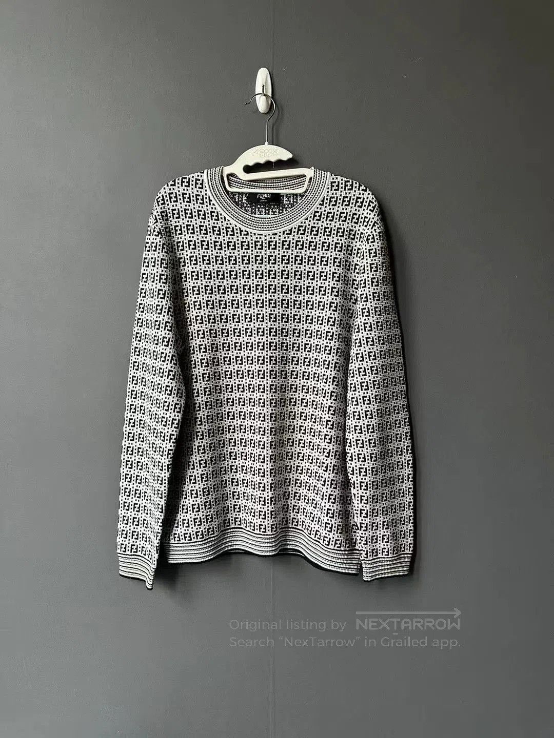 Fendi Fendi All-over Print Knit Sweater. Size US XL / EU 56 / 4 - 1 Thumbnail