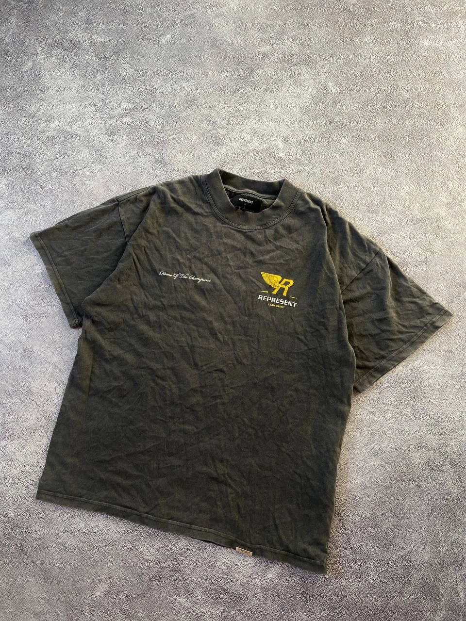 Represent Clo. Represent Team Spirit Vintage Grey Tee Size US M / EU 48-50 / 2 - 2 Thumbnail