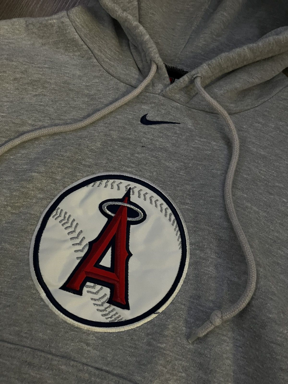 MLB × Nike Vintage 00’s Nike Center Swoosh MLB Angels Hoodie - Men’s S Size US S / EU 44-46 / 1 - 2 Thumbnail