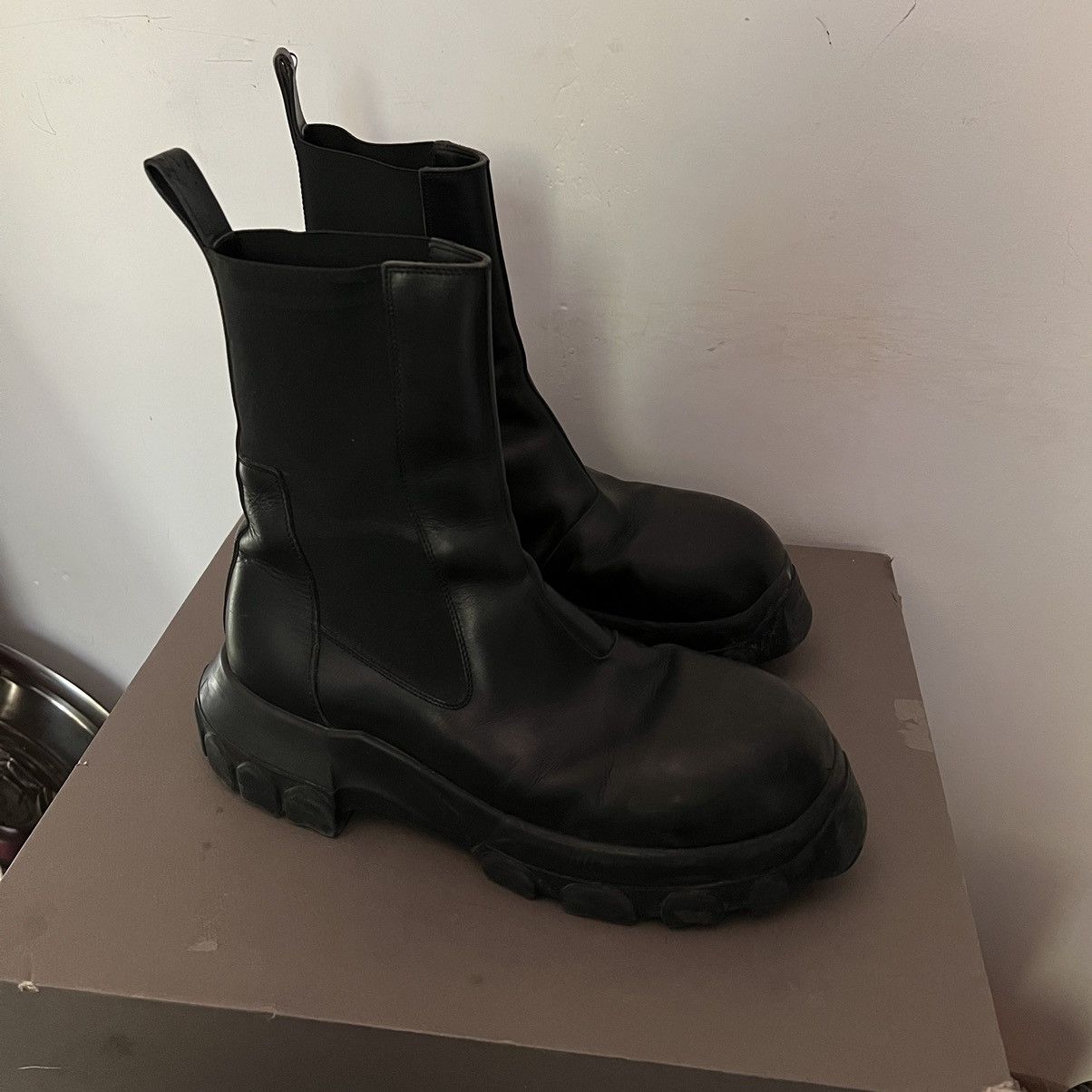 Rick Owens Tractor Bozo Beetle Boots | Grailed