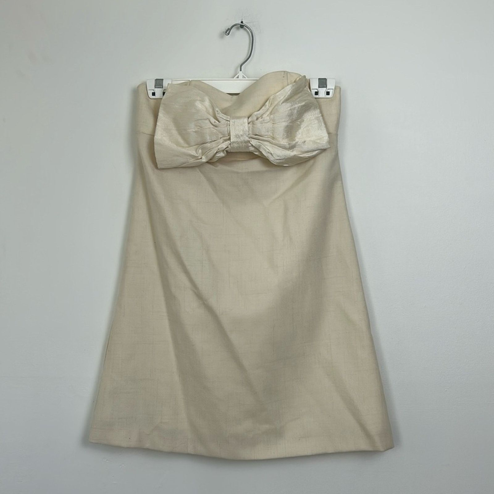 Anthropologie Vanessa Barrantes Bow Strapless Mini Size S / US 4 / IT 40 - 1 Thumbnail
