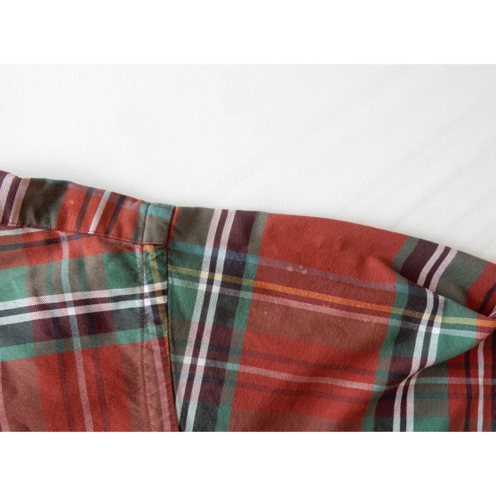 Polo Ralph Lauren VTG Polo Ralph Lauren Button-Up Shirt Red Plaid XL Mens Faint Bleach Stains Size US XL / EU 56 / 4 - 6 Thumbnail