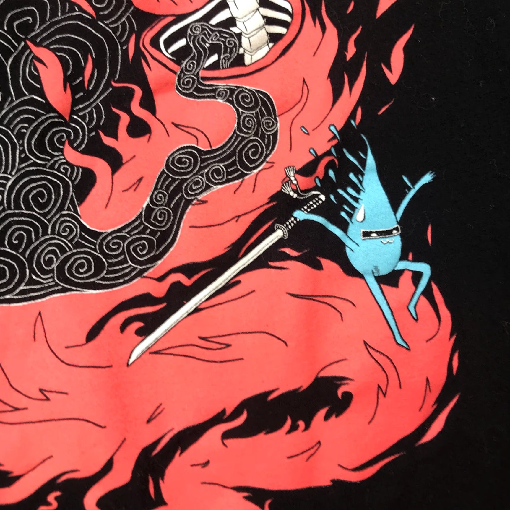 Hot Topic VINTAGE Black Matter Shirt Womens Medium Black Death Of The Fire Demon Graphic Crew Neck Short Sleeve T-Shirt 2000s Womens Size M / US 6-8 / IT 42-44 - 4 Thumbnail