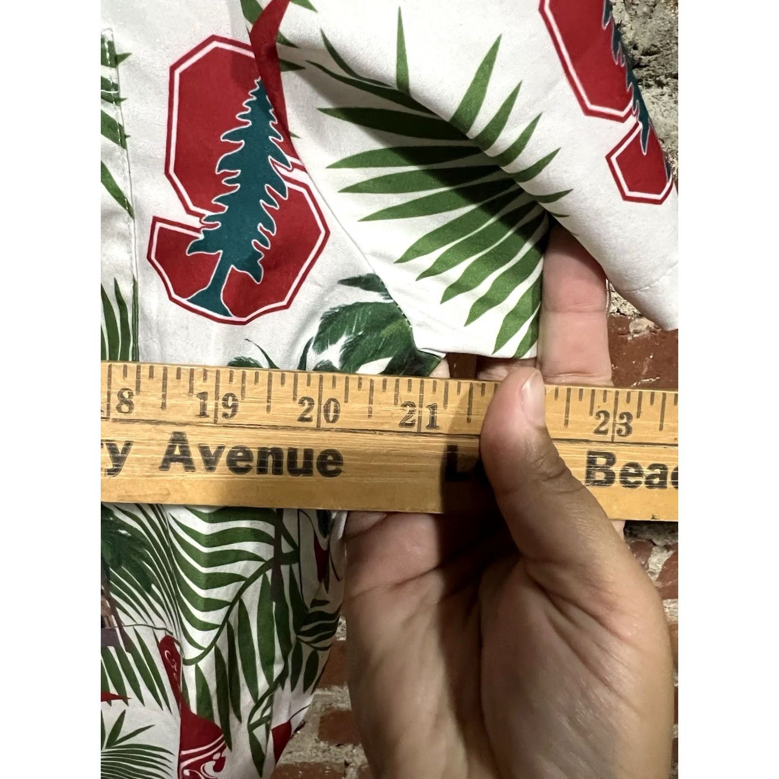 Vintage VINTAGE Stanford Cardinal Shirt Mens XS Green White Hawaiian Cardinal Service Size US XS / EU 42 / 0 - 4 Thumbnail
