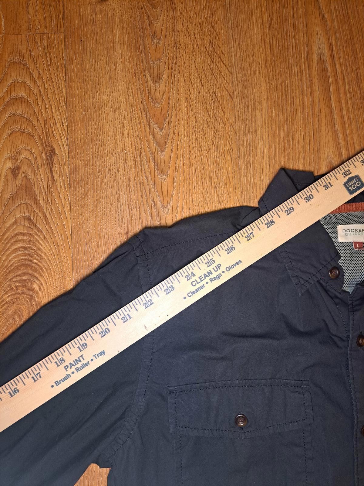 Dockers Dockers Outdoors Button Up Shirt Mens Large Black Cotton Size US L / EU 52-54 / 3 - 6 Thumbnail