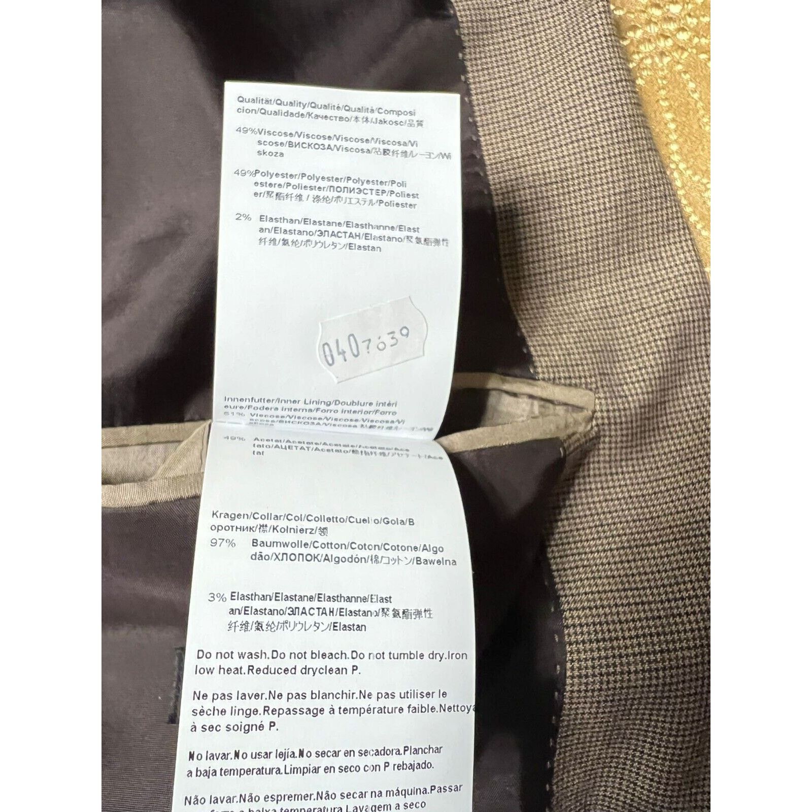 Hugo Boss Hugo Boss Mens Two Button Blazer Jacket Size 40 R Size 40R - 8 Thumbnail
