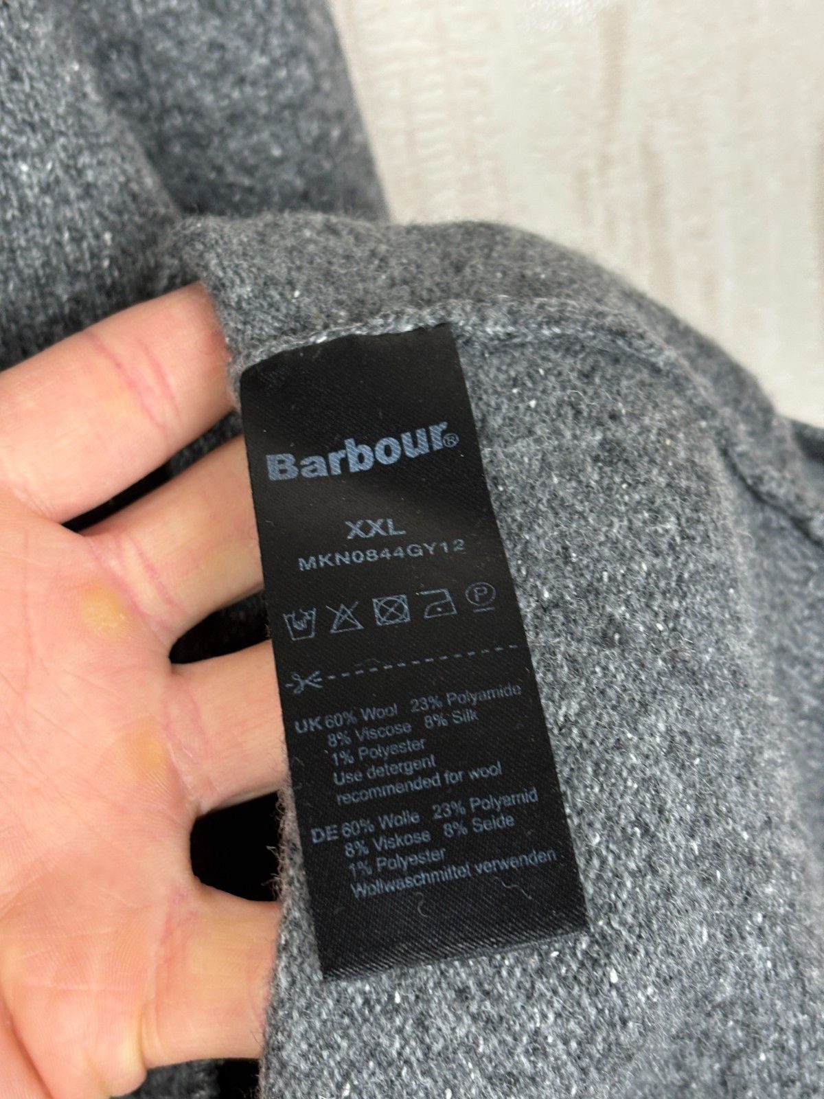 Barbour Barbour Tisbury Sweater Crew Neck Wool Blend Size US XXL / EU 58 / 5 - 7 Thumbnail