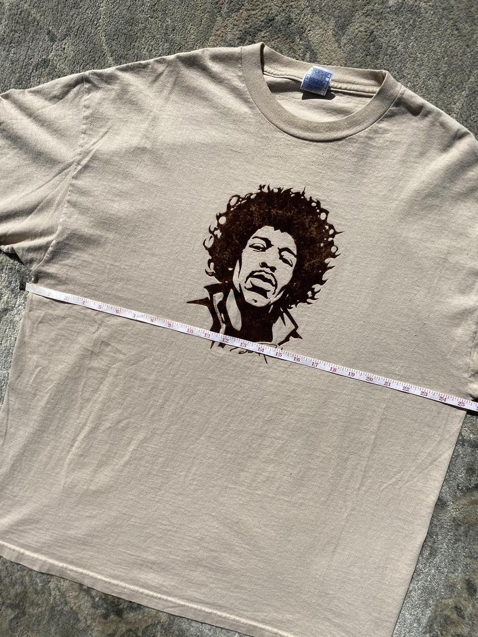 Jimi Hendrix 2004 Authentic Jimi Hendrix Velvet Cream Graphic Tee XXL Size US XXL / EU 58 / 5 - 1 Thumbnail
