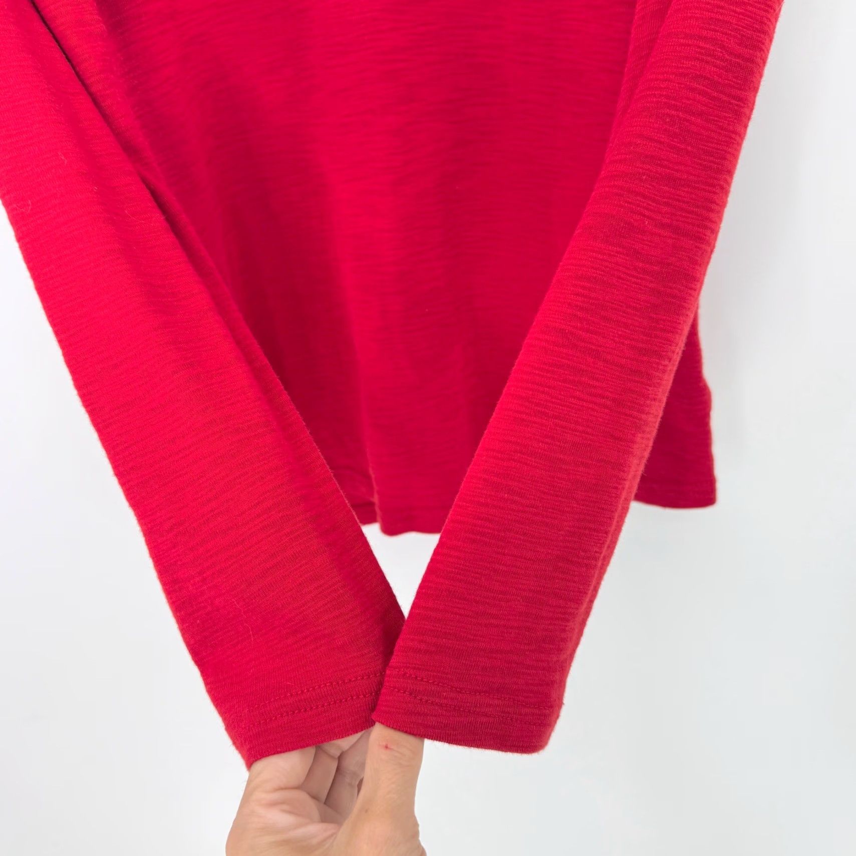 Chaps Chaps Women's Red Cotton Henley Shirt Long Sleeve Pockets Sz Sm Preppy Shirt Size S / US 4 / IT 40 - 5 Thumbnail