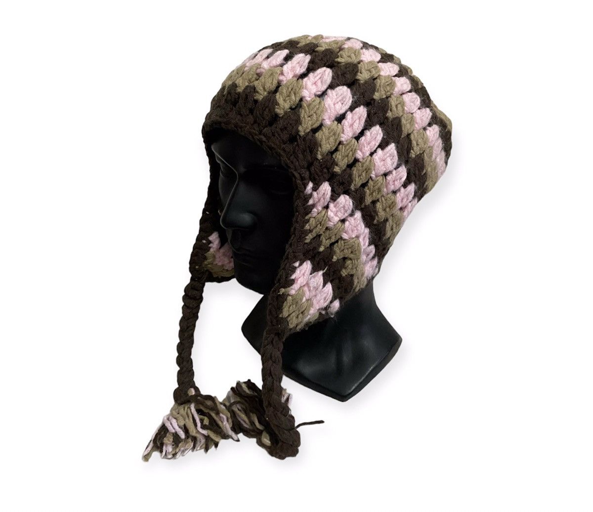 image of Earflap Beanie Hat in Brown, Men's