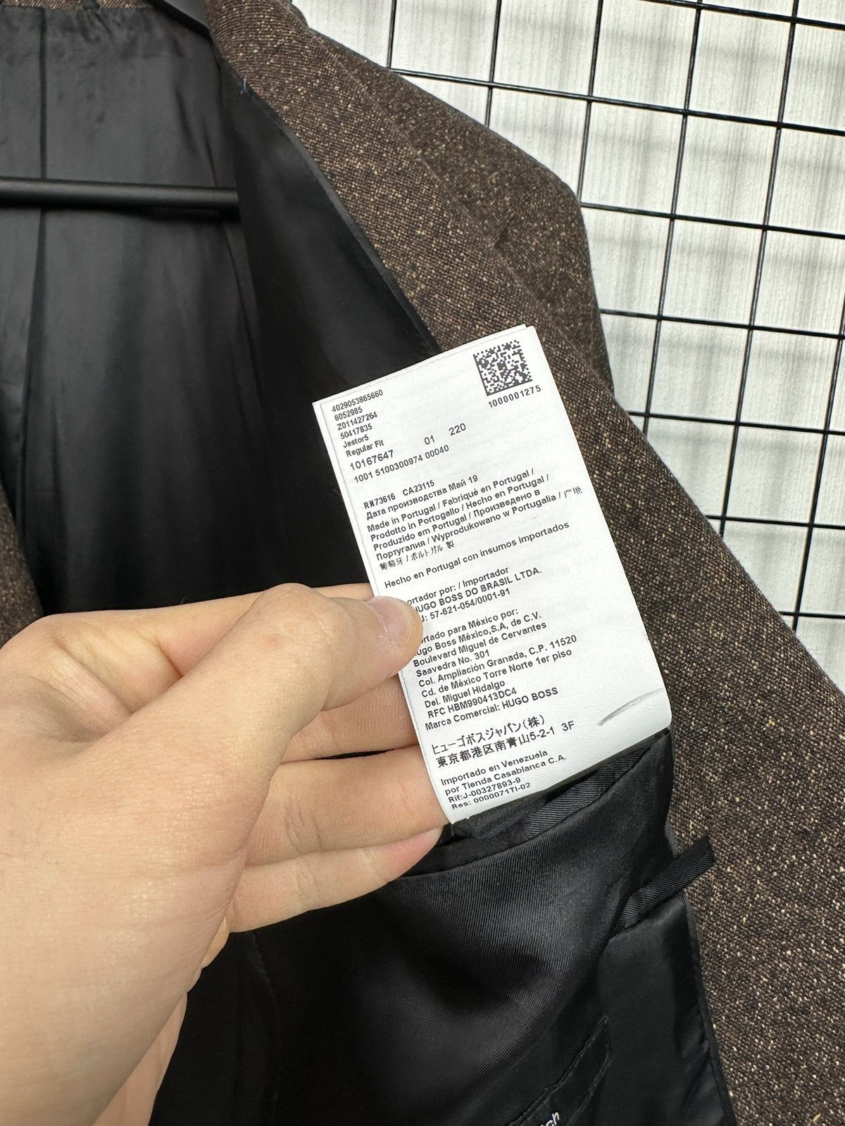 Hugo × Hugo Boss Hugo Boss luxury blazer jacket Men 40L size Brown L XL Size 40L - 14 Thumbnail
