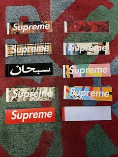 Every supreme box outlet logo sticker