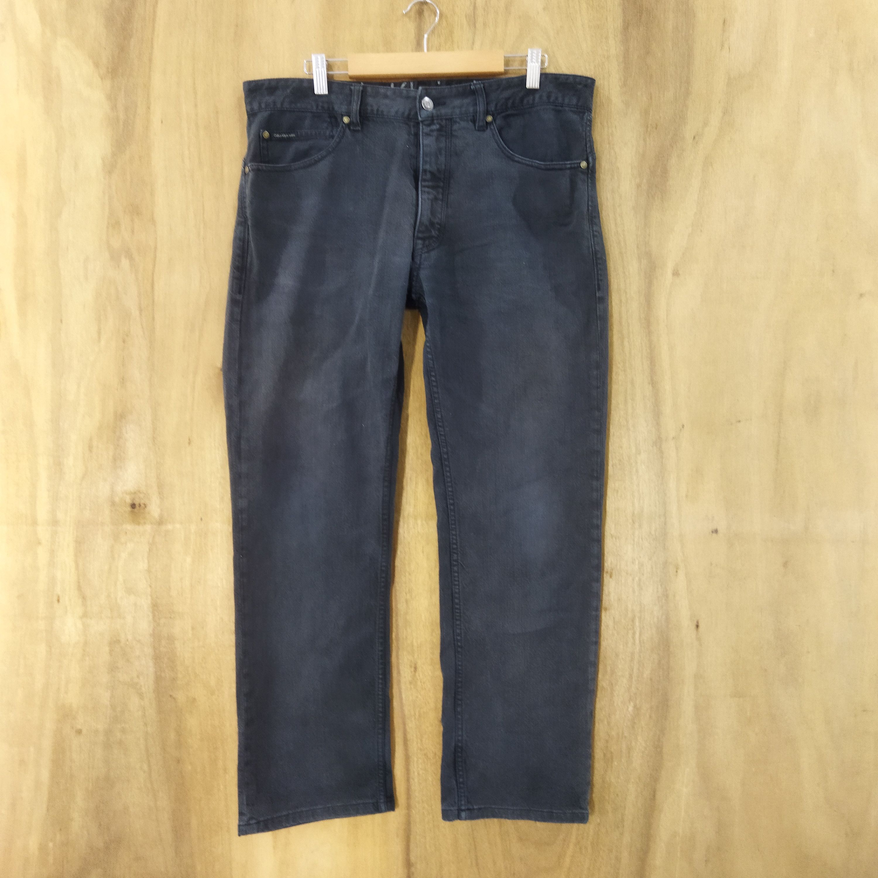 Calvin Klein × Japanese Brand CALVIN KLEIN FADED BLACK JEANS Size US 34 / EU 50 - 1 Thumbnail