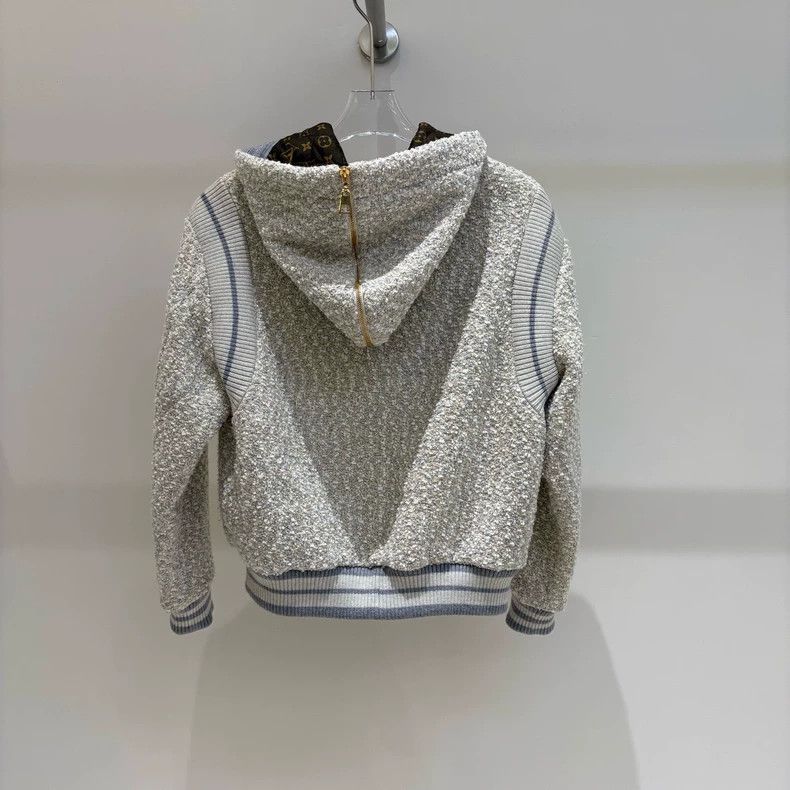 Louis Vuitton Louis Vuitton Tweed Teddy Hooded Jacket Size XXS / US 00 / IT 34 - 2 Thumbnail