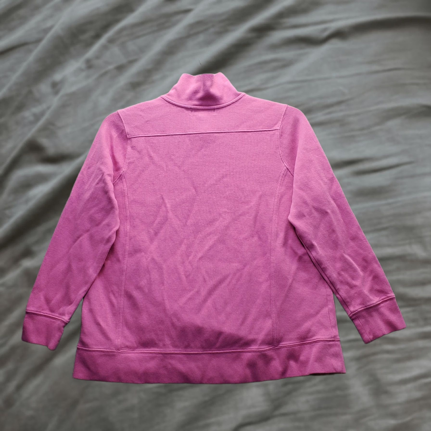 Ralph Lauren Lauren Ralph Lauren Sweater Womens 1X Pink Tight Knit Long Sleeve Quarter Button Size XL / US 12-14 / IT 48-50 - 1 Thumbnail