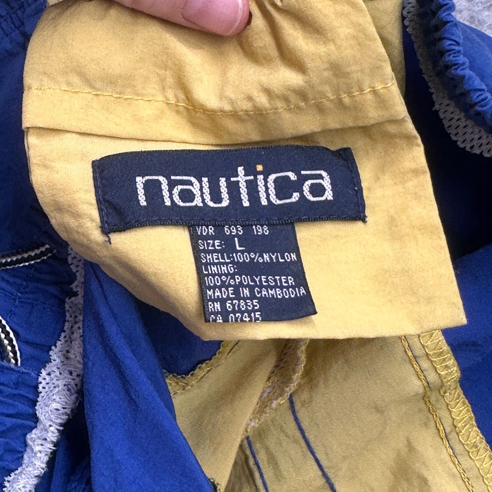 Nautica Vintage 90s Nautica Trunks Shorts Mens Large Blue Size US 35 - 3 Thumbnail