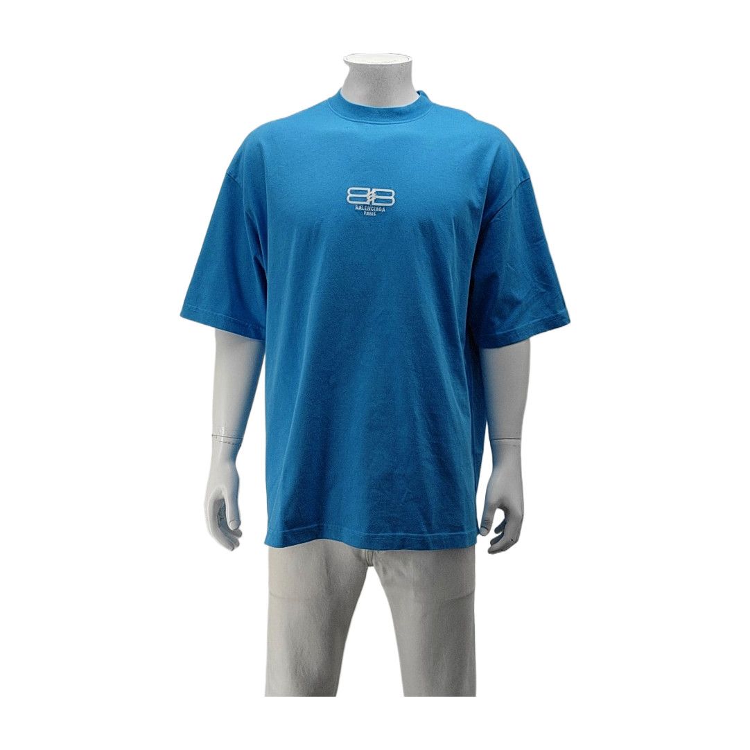 Balenciaga Balenciaga BB Logo Cotton T-Shirt Size L Size US L / EU 52-54 / 3 - 1 Thumbnail