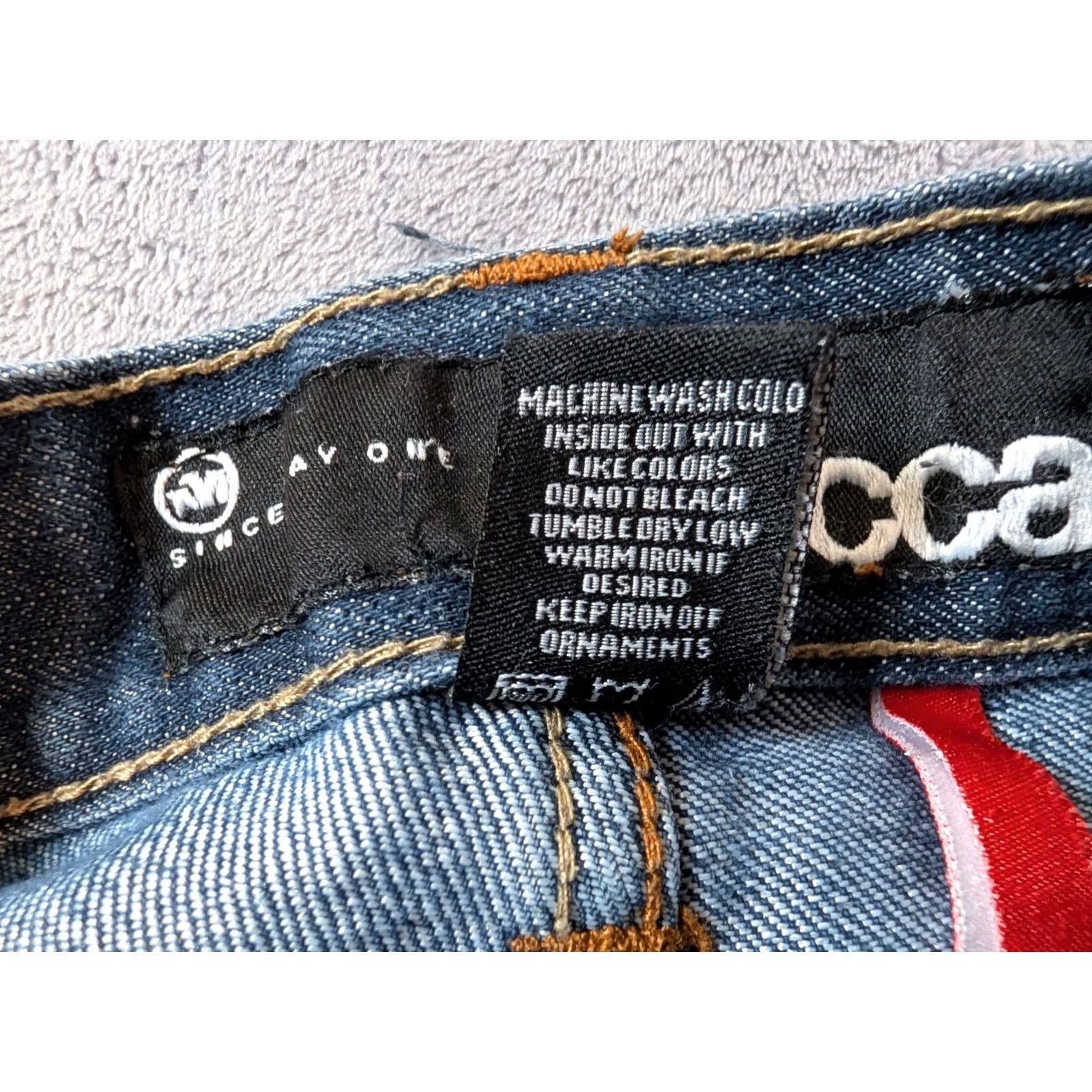 Vintage VINTAGE Mecca Jeans Men 34x28 Blue Baggy Wide Leg Y2K Grunge Goth Hip Hop 90s USA PMID? Size US 36 / EU 52 - 6 Thumbnail