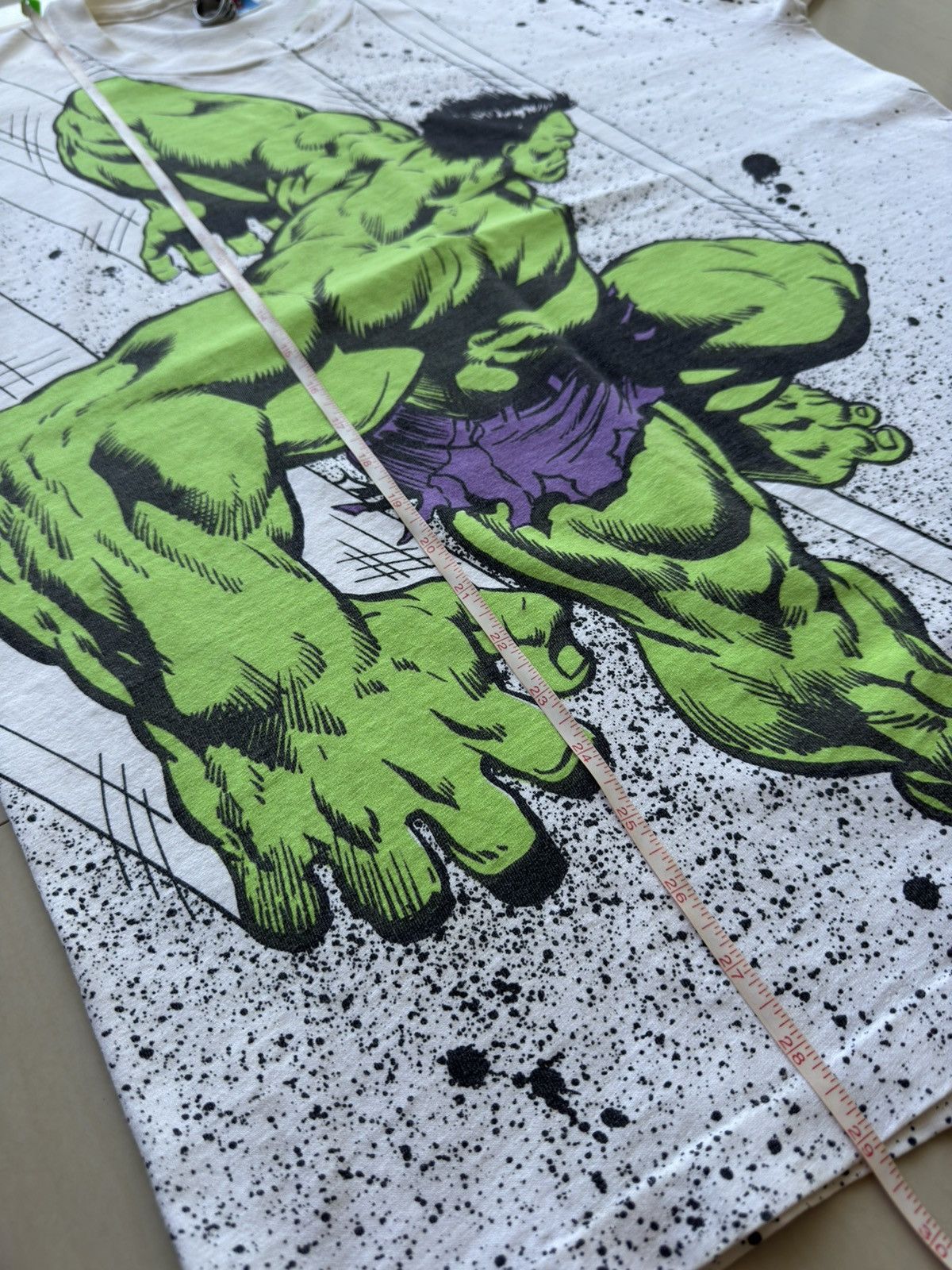 Marvel Comics 1992 The Incredible Hulk Avenger 90s VTG Marvel AOP Shirt Size US XL / EU 56 / 4 - 12 Thumbnail