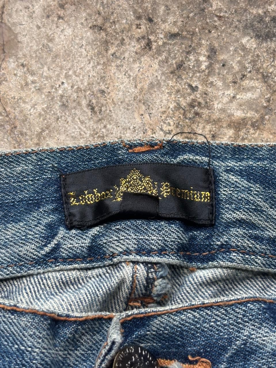 Japanese Brand 2000s Lowbox Paint Splatter Distressed Bootcut Jeans Size US 30 / EU 46 - 5 Thumbnail