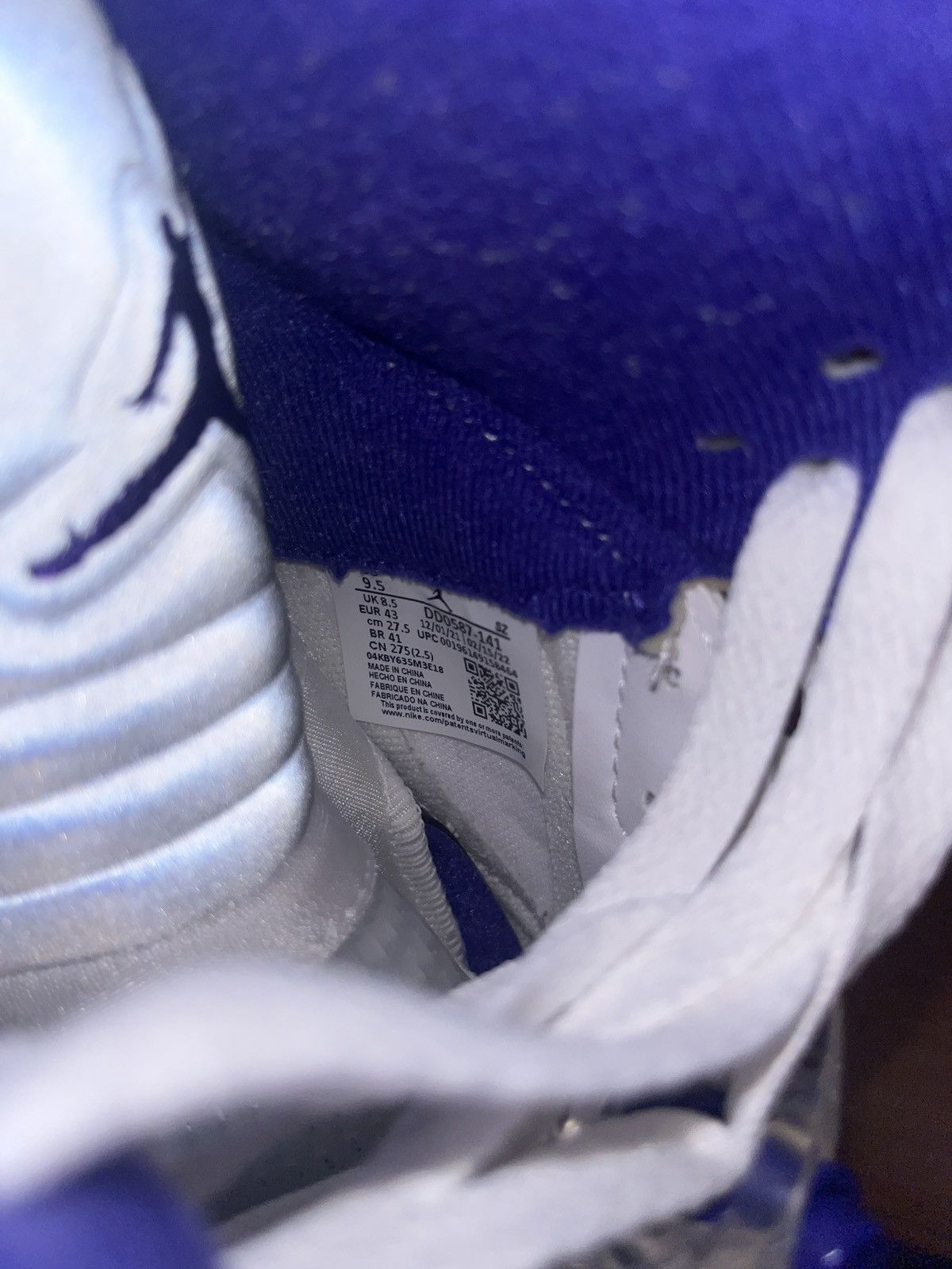 Jordan Brand × Nike Air Jordan 5 Retro Dark Concord Size US 9.5 / EU 42-43 - 6 Thumbnail