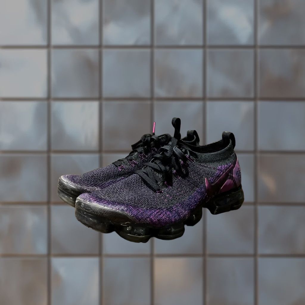 Nike Nike Mens VaporMax Vapormax 2 Midnight Purple Size 9 942842-013 2018 Vapormax Sneaker Mens Purple Shoes Good Used Condition Size US 9 / EU 42 - 1 Thumbnail