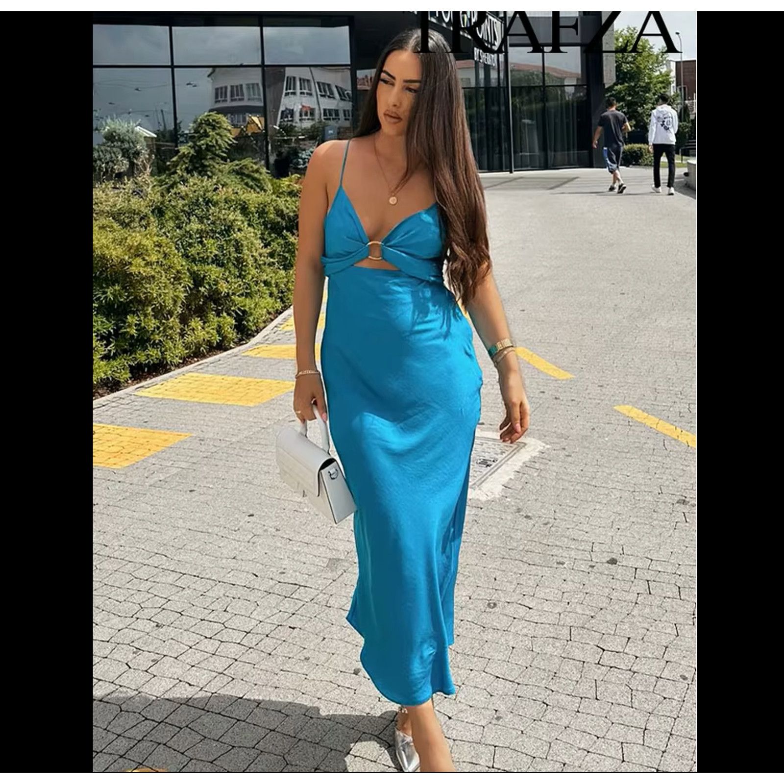 Zara ZARA BLOGGER FAVE!!! Midi Dress with Metal Detail NWT Size M / US 6-8 / IT 42-44 - 16 Thumbnail