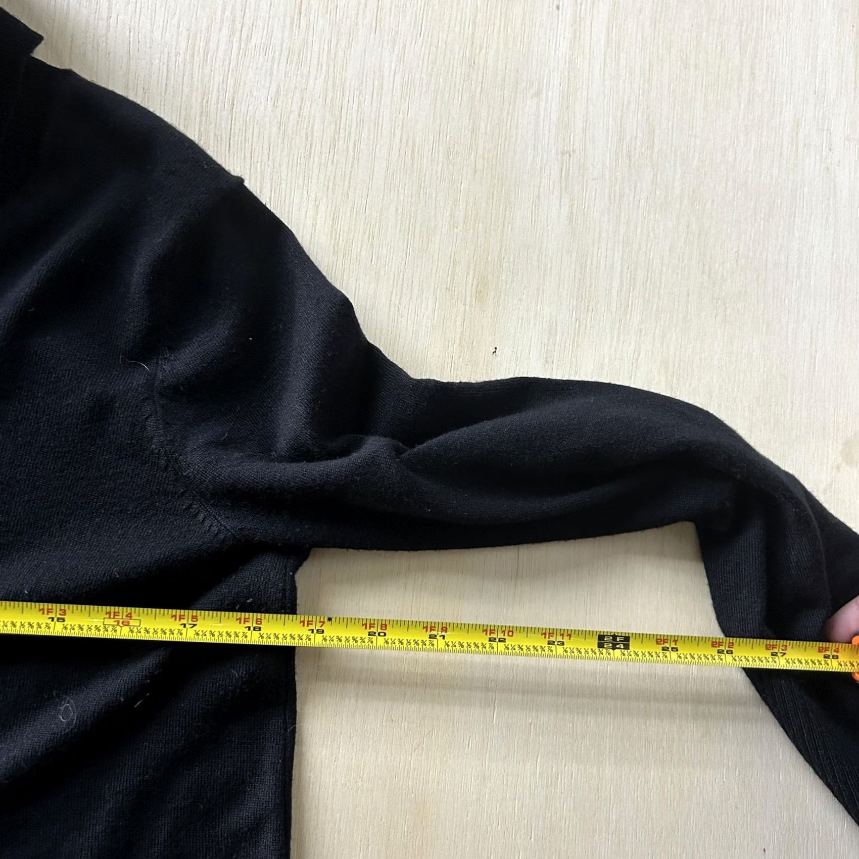 Vintage Cable & Gauge Sweater Womens Large Black Turtleneck Zip Cuff Knit Pullover Size L / US 10 / IT 46 - 5 Thumbnail