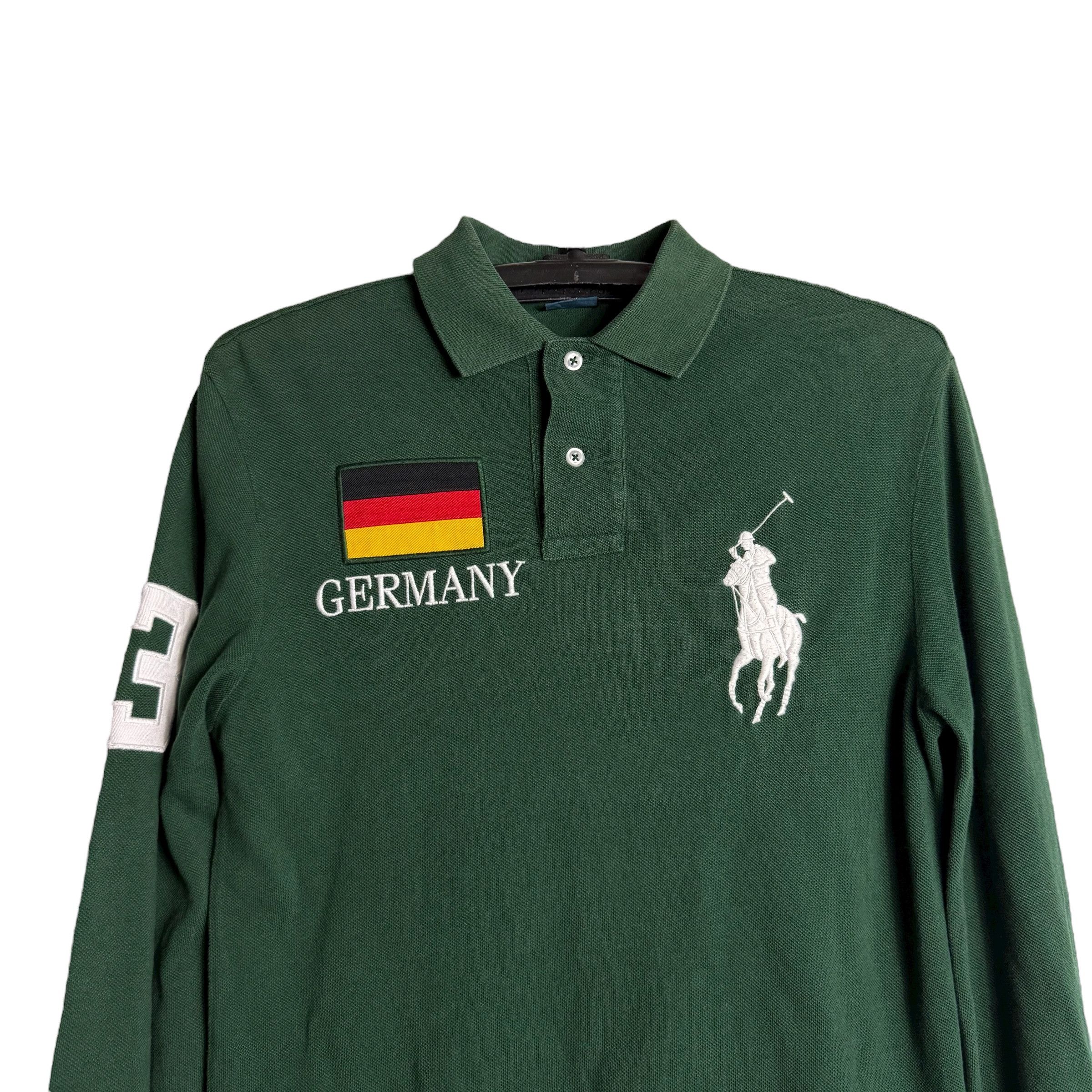 Polo Ralph Lauren 🔥RARE🔥Vtg Polo Ralph Lauren Germany #3 Chief Keef L/S Polo Size US XS / EU 42 / 0 - 2 Thumbnail