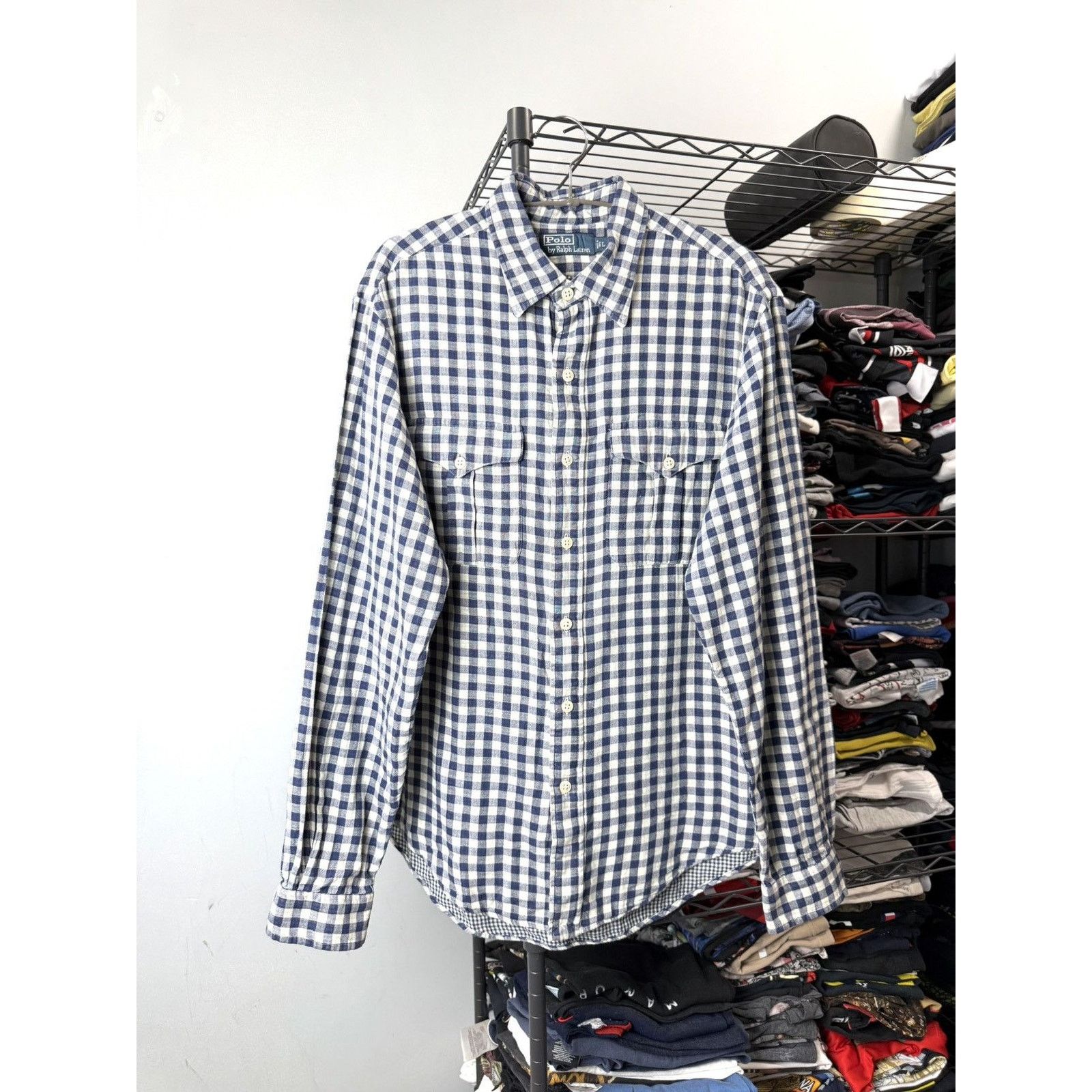Polo Ralph Lauren Rare Vintage Polo Ralph Lauren Shirt Linen Style Size US L / EU 52-54 / 3 - 1 Thumbnail