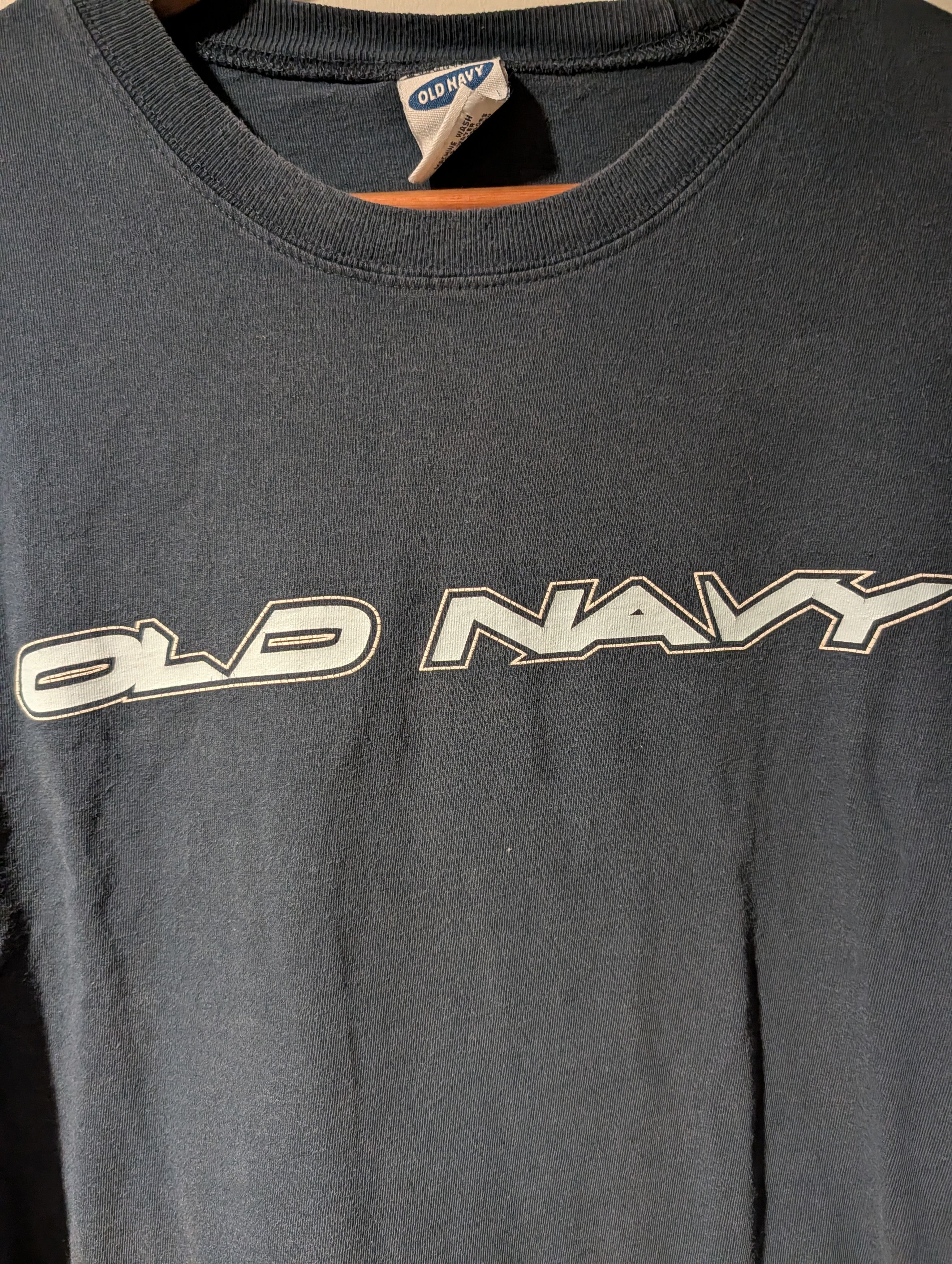Old Navy Vintage Y2K Old Navy Spell Out Large Long-Sleeve T-Shirt Size US L / EU 52-54 / 3 - 2 Thumbnail
