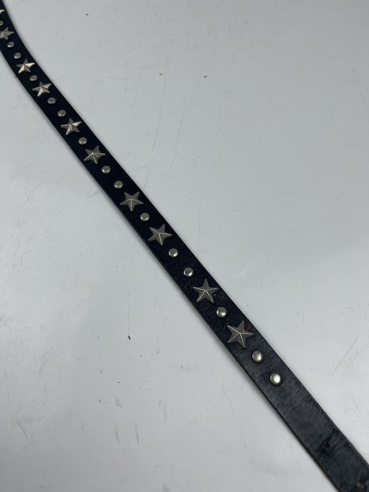 Japanese Brand studded leather belt Size 34 - 3 Thumbnail