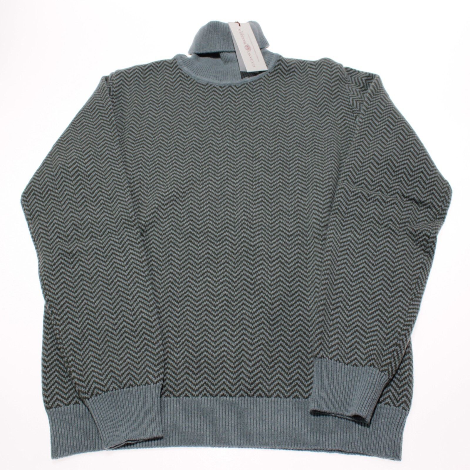 Luciano Barbera Luciano Barbera Sweater Size US XL in Blue Size US XL / EU 56 / 4 - 3 Thumbnail