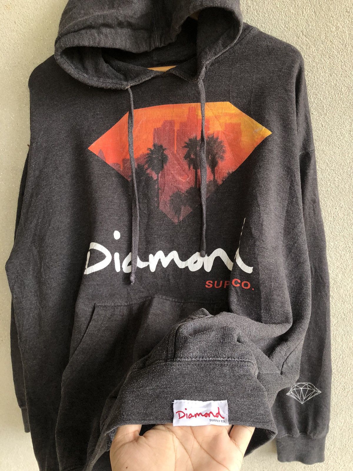 Diamond Supply Co. × Japanese Brand × Vintage Vintage Diamond Supply Co hoodie Size US L / EU 52-54 / 3 - 4 Thumbnail