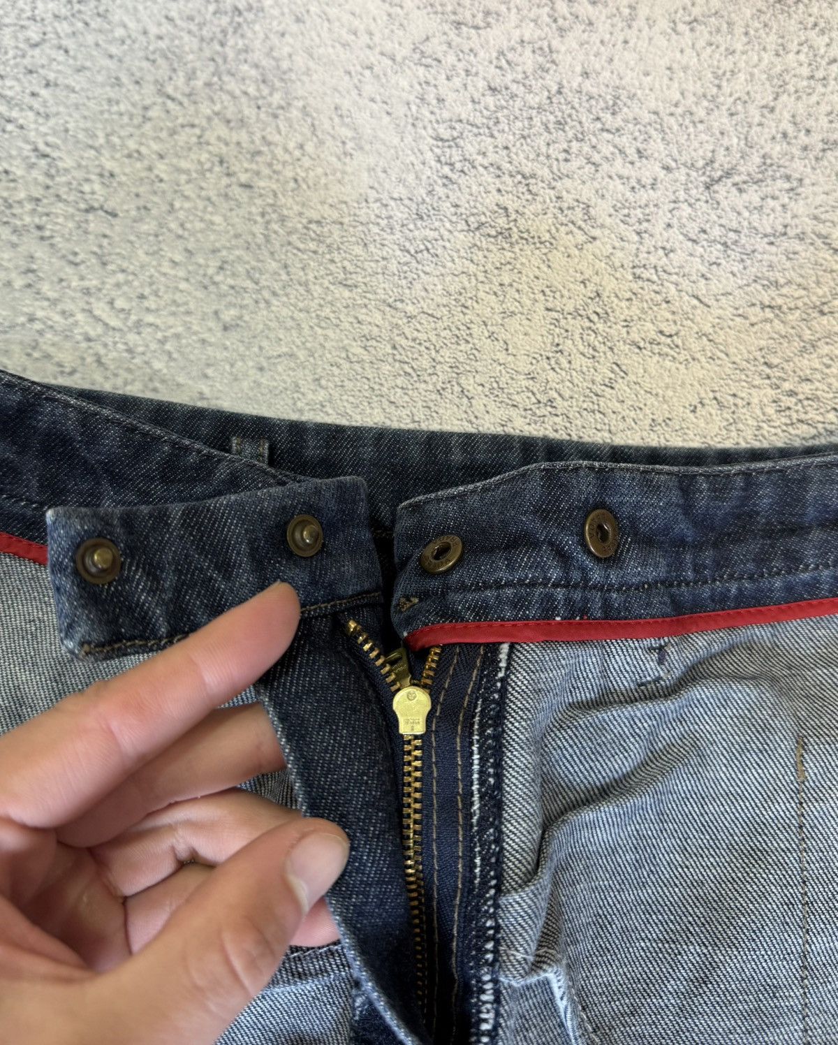 Prada Prada Women’s Jeans Dark Indigo Blue Red Tab Size 42IT Italy Size 28" / US 6 / IT 42 - 16 Thumbnail