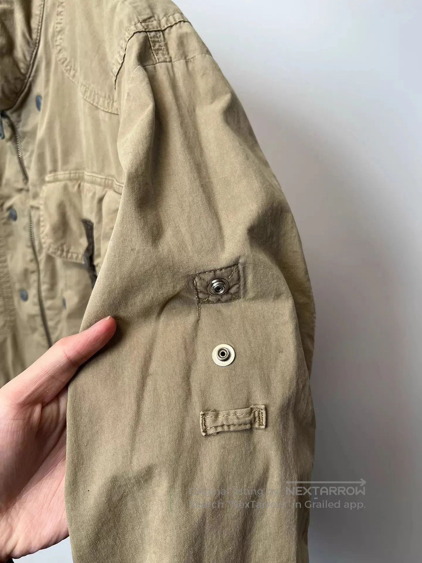 Dolce & Gabbana Beige Utility Jacket with Zip Front and Pockets. Size US L / EU 52-54 / 3 - 5 Thumbnail