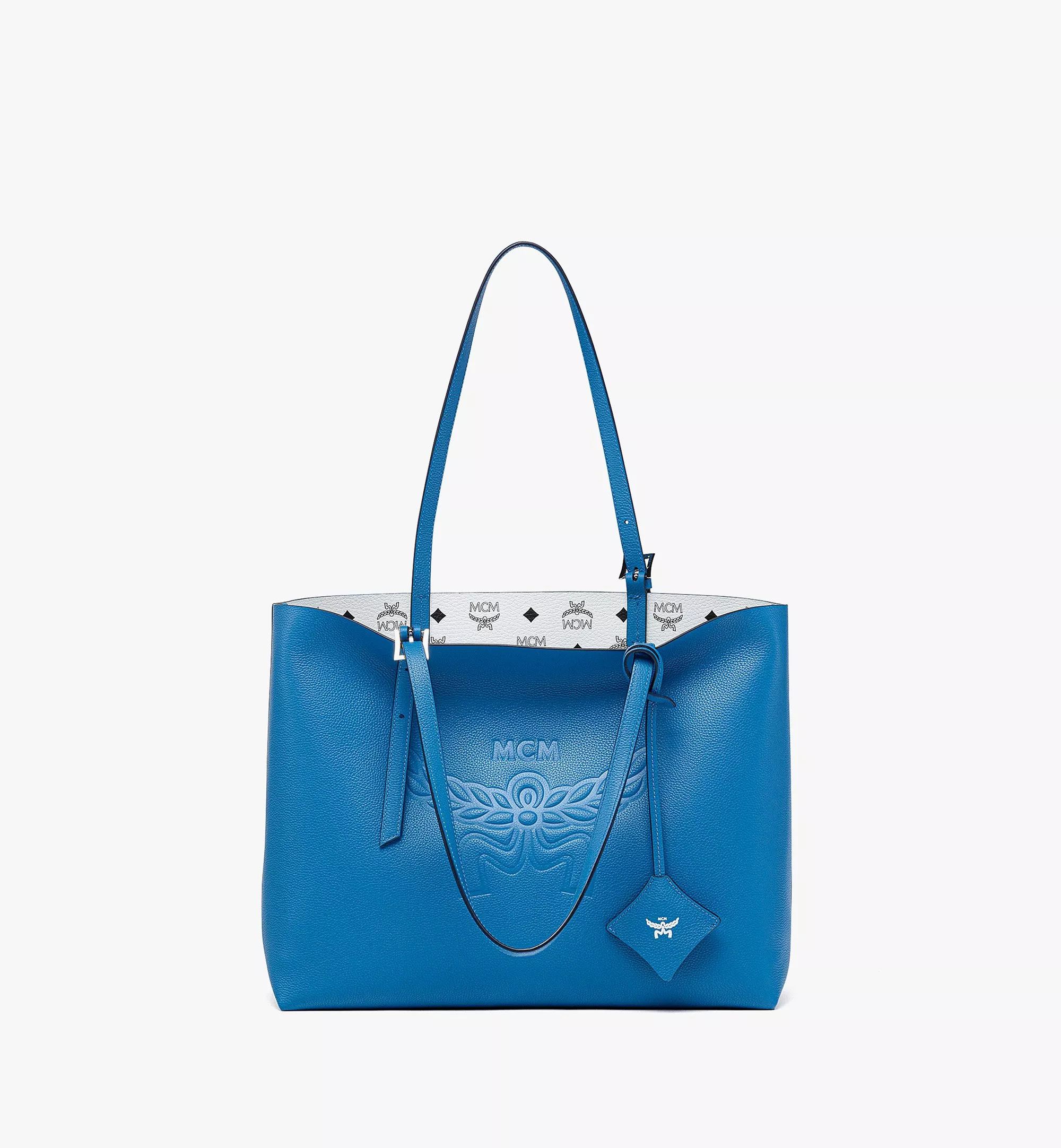 MCM o1mt1gz1224 Size: OS / Shopper Medium Bag in Blue Size ONE SIZE - 1 Thumbnail
