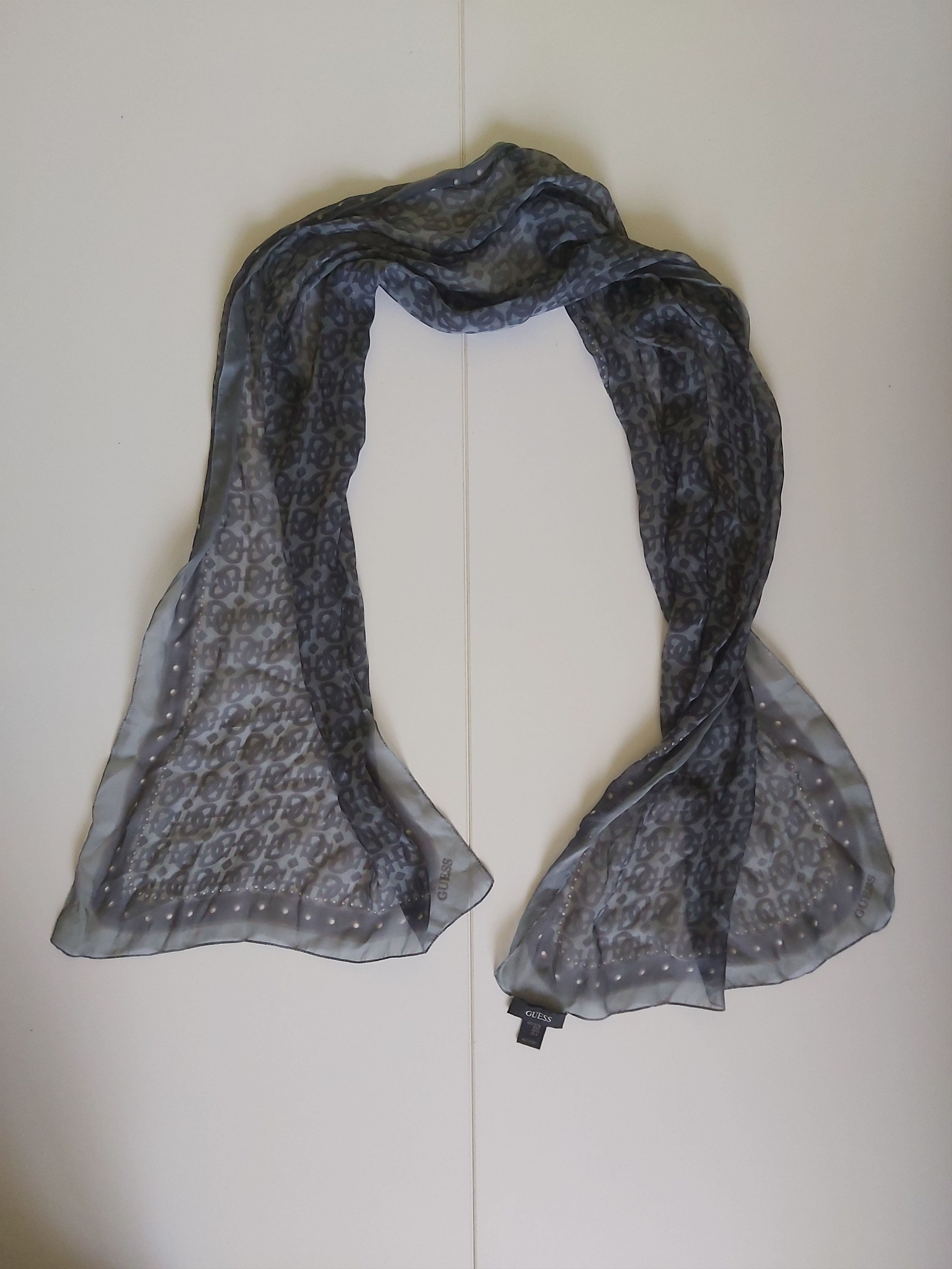 Guess Guess silk scarf "GG" logo Size ONE SIZE - 2 Thumbnail